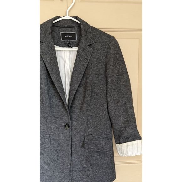 Le Chateau Viscose Blend Notch Collar Blazer - Picture 2 of 5